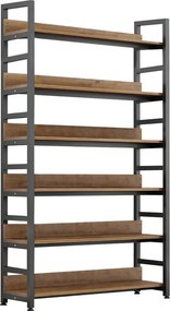 Raft, stejar închis/negru, JANEL TYP 2