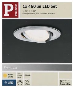 Corp de iluminat pentru baie LED-GU10/7W IP23 NOVA 230V Paulmann 93603