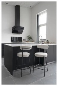 Scaun de bar alb (înălțime șezut 65 cm) Badalona – House Nordic