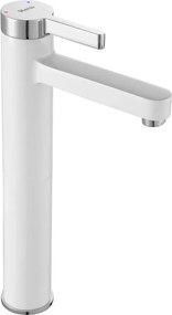 Baterie lavoar inalta Rea Polo monocomanda alb - crom