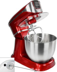 La mâna a doua: Robot de bucatarie 3in1 Royalty Line RL-PKM1900.7BG, 1900W, 6.5 Litri, Blender, Mixer Planetar, Tocator, Rosu