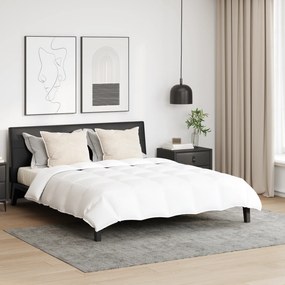 vidaXL Pilotă cu pernă 3 pcs Alb 200 x 200 cm Jos