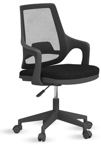Scaun ergonomic Flex negru pentru camera copii, cu roti si spatar ventilat