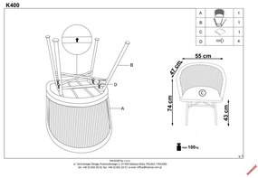 Scaun K400 natural
