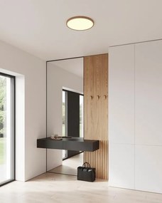 Plafoniera slim LED 2700K 3-step MOODMAKER Oja 42 Wood Foil