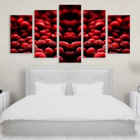 Tablou Multicanvas 5 Piese Blackberries 250x120 cm