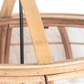 Lampa suspendată inteligentă maro 58 cm Incl. Wifi G95 - Pascal