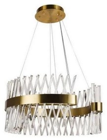 Lustră LED dimabilă pe cablu LED/130W/230V 3000-6500K auriu + telecomandă