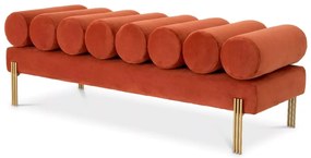 Bancheta moderna design LUX Oxley, Savona orange