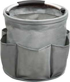 Organizator pentru produse curatenie Kesper 89173, 16 l, Pana la 10 kg, 6 buzunare, maner confortabil din EVA, poliester, gri