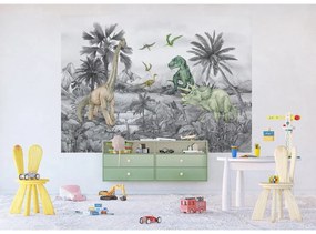 Fototapetă pentru copii Dino 252 x 182 cm, 4 părți
