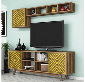 Mobilier living Ivonne (Galben + Nuc). 1089205