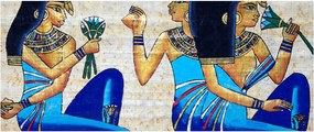 Tablou - Picturi egiptene (120x50 cm)