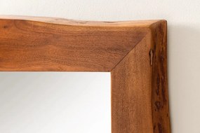 Oglinda decorativa cu margini din lemn MAMMUT 100cm