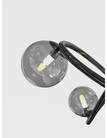 Lustră LED aplicată NANCY Wofi 9014-1205 12xG9/3,5W/230V negru/crom