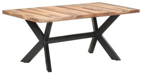vidaXL Masă de bucătărie, 180x90x75 cm, lemn masiv cu finisaj miere