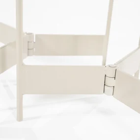 Set 2 masute laterale din metal si marmura Sib 35x35x49 cm / 30x30x60 cm bej