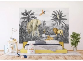 Fototapetă pentru copii Jungle 252 x 182 cm, 4părți