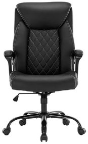 Scaun de birou manager Victory piele ecologica negru