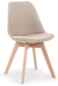 Scaun de bucaterie Erich, bej/fag