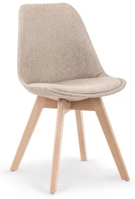 Scaun de bucaterie Erich, bej/fag