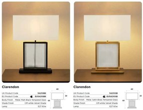 Veioza, Lampa de masa design modern Clarendon
