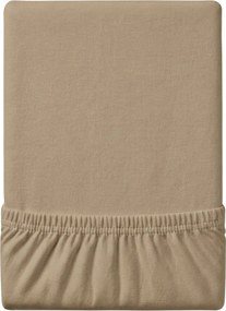 Cearsaf Jersey EXCLUSIVE cu elastic bej 140 x 200 cm