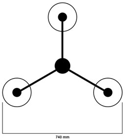 Lampa suspendata XSARA 3xE27/60W