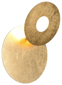 Aplică de perete aurie LED Leano – Trio