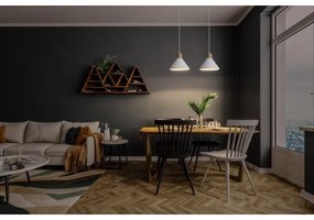 Lustră pe cablu Ledvance DECOR ipsos 1xE27/25W/230V d. 22 cm ipsos alb