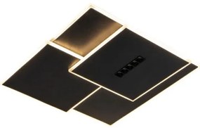 Plafonieră LED dimabilă LED/95W/230V 3000-6500K negru + telecomandă