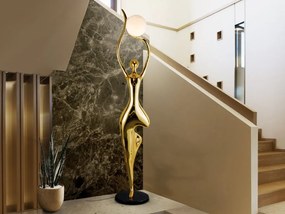 Figurina XXL decorativa / Lampa de podea design lux El Arbol aurie