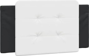 vidaXL Pernă pentru tăblie pat, Zadar, alb și negru, 100cm, piele artificială