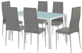 Mabel 6+1 set de luat masa gri-gri