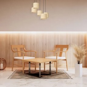 Lustră pe cablu RATTAN 5xE27/60W/230V ratan