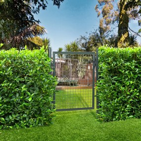 HOMCOM Poartă de Grădină Metalică Verde, cu Sistem de Încuiere și 3 Chei, 97x150cm | Aosom Romania