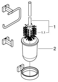 GROHE 40757001 - Set de accesorii ESSENTIALS CUBE, crom lucios
