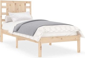 vidaXL Cadru de pat single, 90x190 cm, lemn masiv