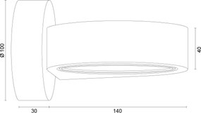 Argon 8901 - Aplica de perete LOTUS, 1xGX53/12W/230V, violet