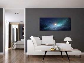 Tablou - Stele și nebuloase (120x50 cm)