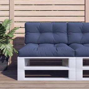 vidaXL Pernă de paleți, bleumarin, 120x40x12 cm, material textil