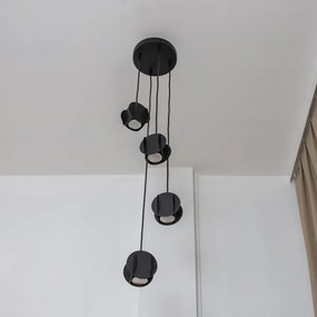 Lustră suspendată pe cablu GAMBIT, 4xGU10/10W/230V, negru