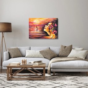 Tablou pe sticlă - Amintiri de vară (70x50 cm)