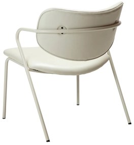 Fotoliu crem din imitație de piele Zed – DAN-FORM Denmark