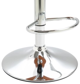 HOMCOM Set de 2 Taburet de Bar Design Contemporan Înălțime șezut reglabil 64-85 cm rotire 360° acoperire sintetică Negru Imitație Lemn | Aosom Romania