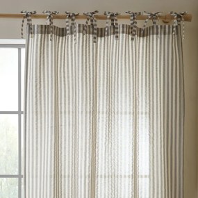 Draperie gri 140x183 cm Zanzibar Woven Stripe – Pineapple Elephant