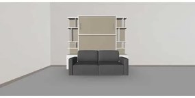PAT RABATABIL DUBLU CU CANAPEA 2 LOCURI SI 2 BIBLIOTECI Royal (50 cm) - ROYAL SMALL BOOKCASE SET (150X200)