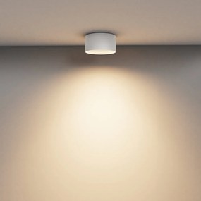 Spot LED aplicat design tehnic Vega D-14cm alb