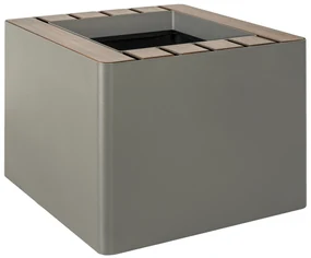 Giveci de flori cu auto-irrigare WOODGREEN, diferite variante - Hobby Flower Culoare: kaki/lemn închis