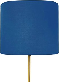 Lampadar din alama cu abajur albastru Sofis